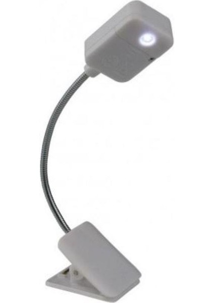 Kitap Okuma Işığı - Beyaz Işıklı Klipsli Lamba