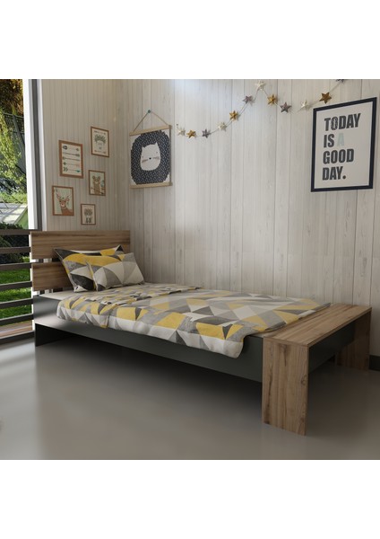 Karyola Tek Kişilik 90X190 Montessori Karyola U35-3