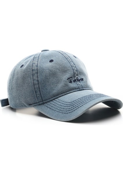 Vintage Denim Harf Işlemeli Şapka Açık Tente Şapka (Yurt Dışından)
