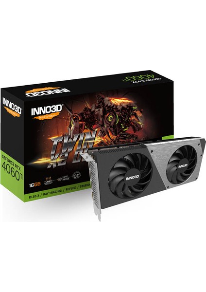 INNO3D RTX4060TI Twin X2 Oc 16GB 128BIT Gddr6 (N406T2-16D6X-178055N)