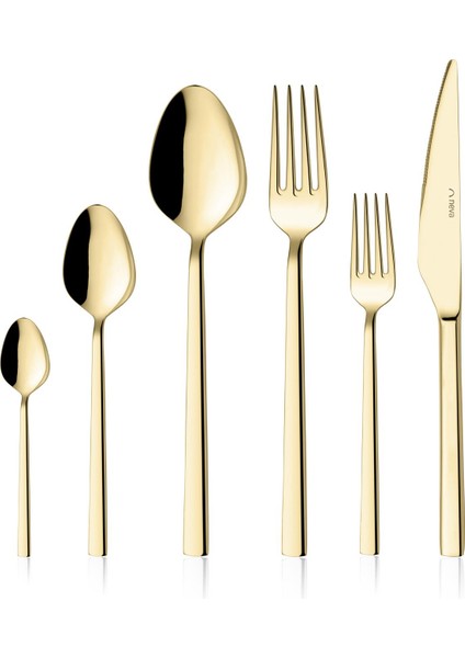 N3557 Trend Gold 72 Prç Çatal Kaşık Bıçak Seti