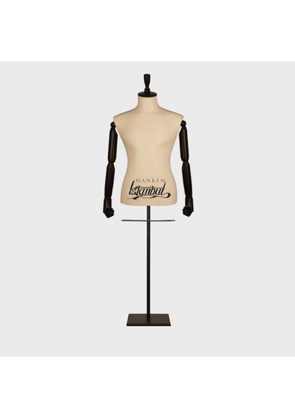 Erkek Ahşap Kukla Kollu Terzi Mankeni Vitrin Mankeni