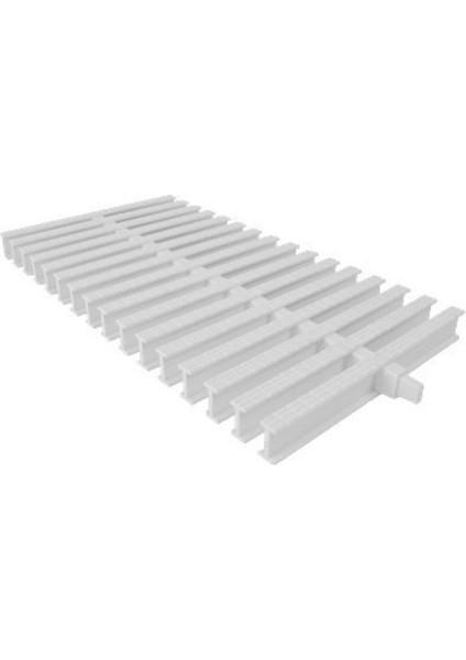 20 cm P.p. Tek Geçme Savak Izgarası (10 mm Aralıklı) I-T Model 1 Metre
