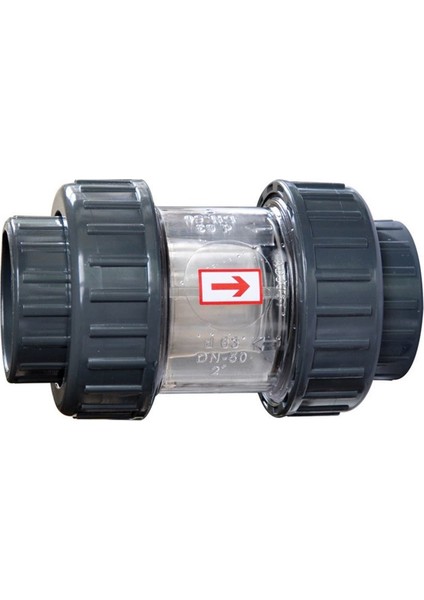 Pvc Yaylı Çekvalf Şeffaf 63MM
