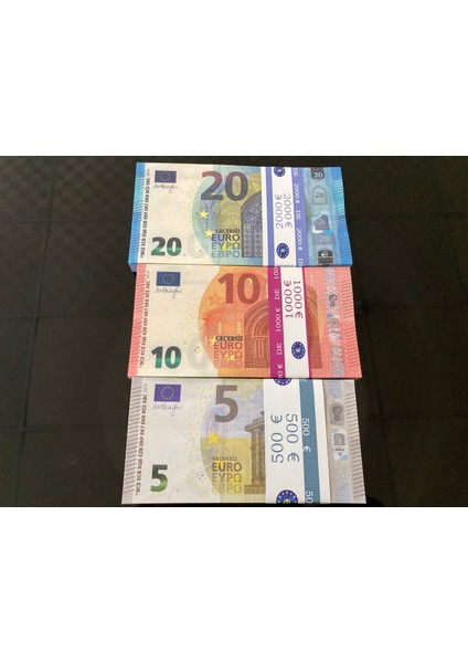 Aykar Hediyelik Yeni 300 Adet Euro 5-10 ve 20 Euro Geçersiz Para Eğlence Parası