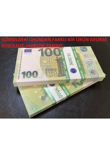 Geçersiz 100 Adet 100 Euro