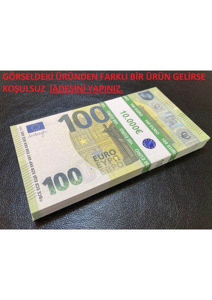 Geçersiz 100 Adet 100 Euro