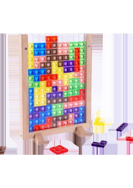 Tetris Yapbozu Yapı Taşları Yapboz Tahta Oyunu (Yurt Dışından)