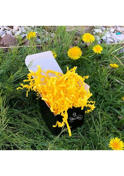 Zigzag Kırpık Kağıt – Sarı – 1000GR Kutu Içi Süsleme – Kırpıntı Zigzag Z Kağıt
