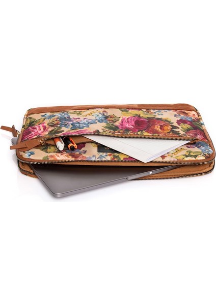 13-14 Inch Flowers Macbook- Laptop Çantası