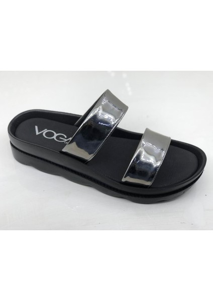 1761 Platin Rugan Comfort Casual Bayan Terlik