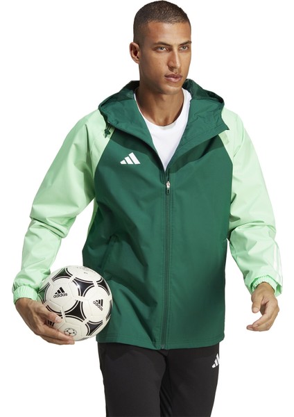 TIRO23 C Aw Jk Erkek Futbol Yağmurluk IC4570 Yeşil modelleri