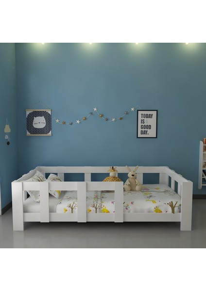 Montessori Karyola Beyaz W43 - 90X190 Yatak Uyumlu
