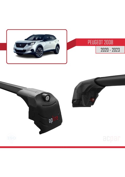 Peugeot 2008 2020 ve Sonrası ile Uyumlu Ace-2 Ara Atkı Tavan Barı Siyah fırsatları