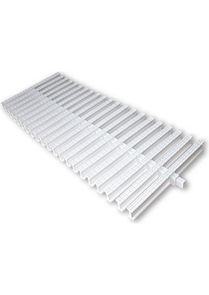 Havuz Taşma Izgarası 25 cm Tek Geçme Tek Desen Lüx Seri Wf 1 Metre