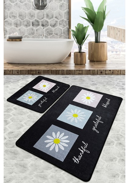 Blessed Banyo Halısı 2'li Set Djtbanyo