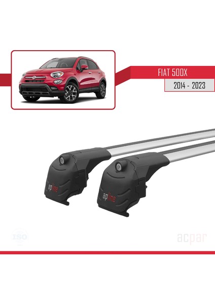 Fiat 500X 2014 ve Sonrası ile Uyumlu Ace-2 Ara Atkı Tavan Barı Gri modelleri