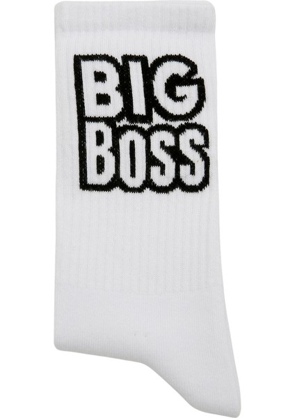 Unisex Vegan Beyaz Çorap - Big Boss Tasarım fiyatları