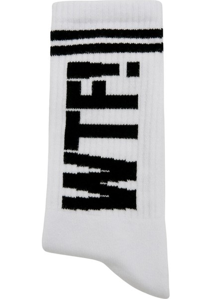 Unisex Vegan Beyaz Çorap - WTF Tasarım