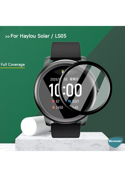 Haylou Solar LS05 Tam Kaplayan Nano Cam Ekran Koruyucu Siyah modelleri