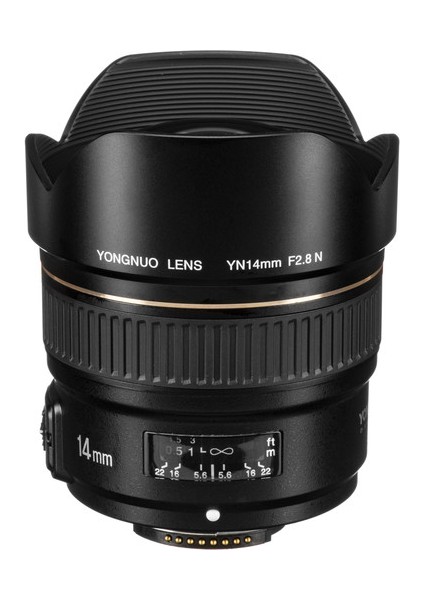 YN14MM F2.8n Nikon Uyumlu Geniş Açı Lens