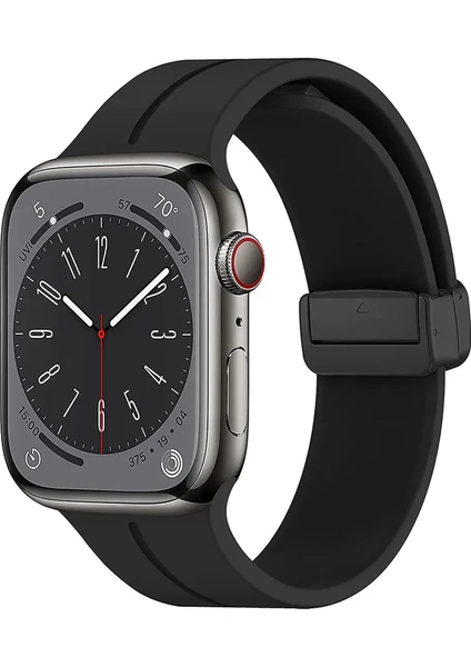 Apple Watch Ultra Kordon Ribbon Line Siyah