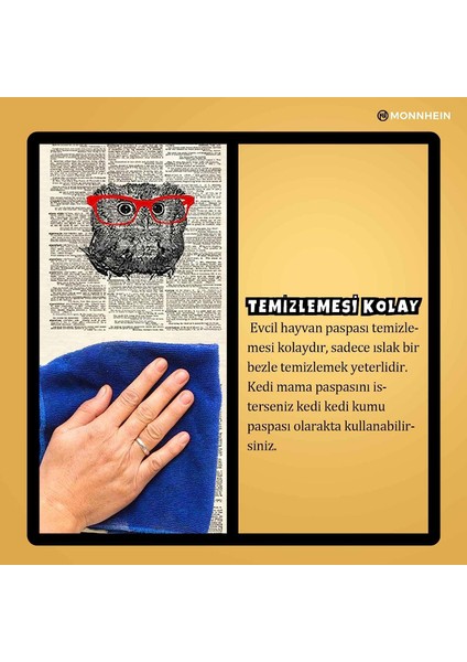 Mama ve Su Evcil Hayvan Beslenme Matı, Kolay Temizlenen Emici Su Geçirmez Kumaş, Küçük Orta Boy ve Büyük Kedi ve Köpekler Için Dayanıklı Köpek Kedi Paspas (40X60, Bulldog) fırsatları