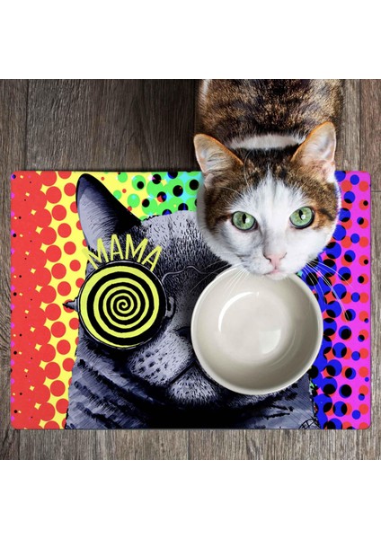 Mama ve Su Evcil Hayvan Beslenme Matı, Kolay Temizlenen Emici Su Geçirmez Kumaş, Küçük Orta Boy ve Büyük Kedi ve Köpekler Için Dayanıklı Köpek Kedi Paspas (40X60, Hipnoz) indirimleri