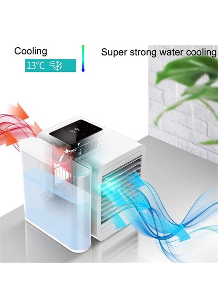 Ev Tipi Mini Klima 3 in 1 Dokunmatik Ekran Zaman Ayarlı Taşınabilir Ultra Soğutucu