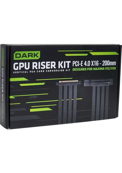 Pcı-E 4.0 Gpu Riser, Dikey Ekran Kartı Dönüşüm Kiti(Dkchvgakıt4)