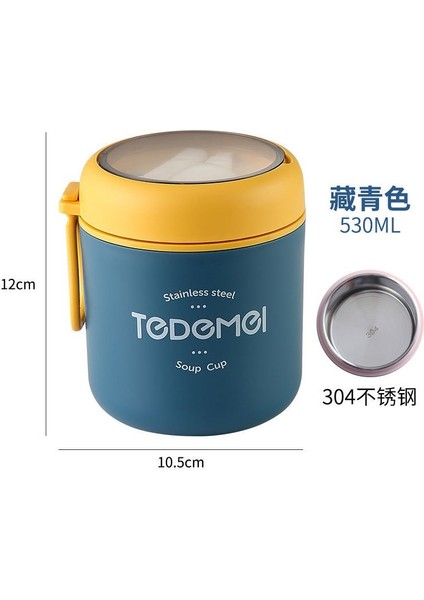 530ML Paslanmaz Çelik Öğle Yemeği Kutusu Termal Gıda Sürahisi (Yurt Dışından) fırsatları