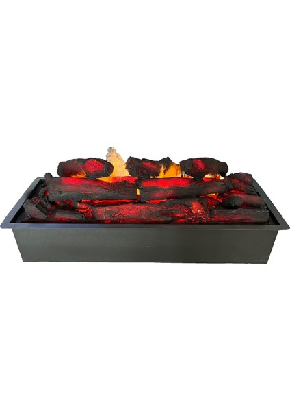 3D Elektrikli Şömine Bluetoothlu Isıtıcısız 25 x 100 cm