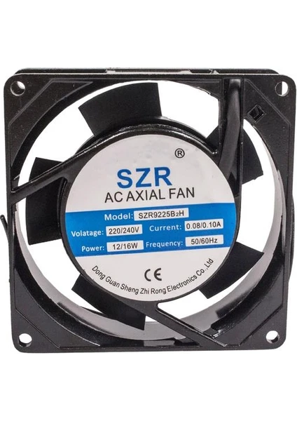 SZR9225 220V 0.08A Metal Fan - 92X92X25MM