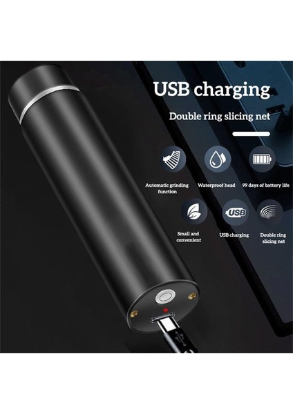 Erkek Profesyonel Taşınabilir Elektrikli Tıraş Makinesi USB 2'li Set (Yurt Dışından) fiyatları