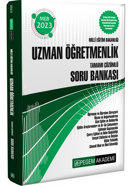 2023 Milli Eğitim Bakanlığı Uzman Öğretmenlik Soru Bankası
