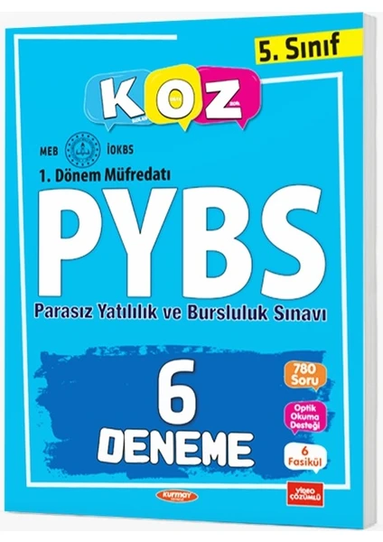 Kurmay Yayınları 5.Sınıf 1. Dönem Koz PYBS 6 Deneme 2023