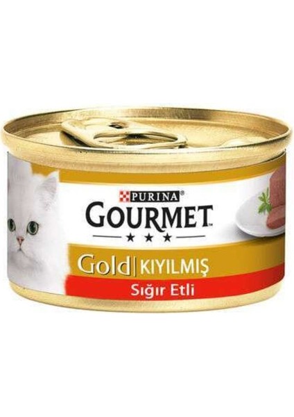 7613032816506-GOURMET Gold Sığır Etli Yaş Kedi Maması 85 G