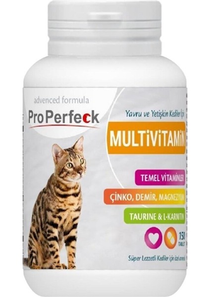 Properfeck Kedi Multivitamin 150 Tablet