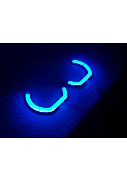 Uygunmarketcom, L Tipi Angel, Mavi, 100MM Angel, 2 Adet , Far Içi Halka , Pamuk Angel , Universal