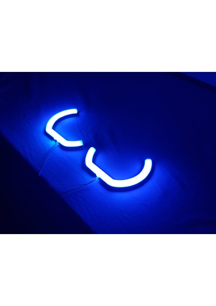 Uygunmarketcom, L Tipi Angel, Mavi, 100MM Angel, 2 Adet , Far Içi Halka , Pamuk Angel , Universal
