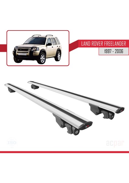 Land Rover Freelander 1997-2006 Arası ile Uyumlu Hook Model Anahtar Kilitli Ara Atkı Tavan Barı Gri fırsatları