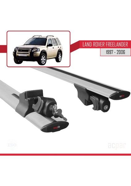 Land Rover Freelander 1997-2006 Arası ile Uyumlu Hook Model Anahtar Kilitli Ara Atkı Tavan Barı Gri indirimleri