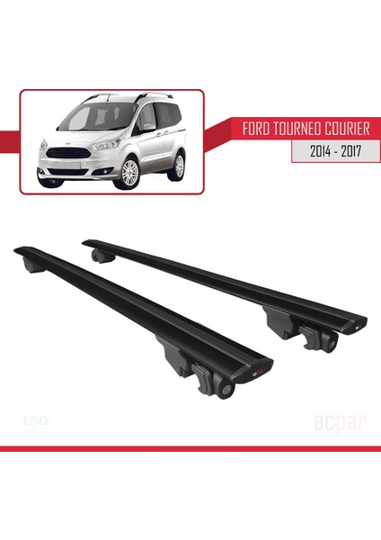 Ford Tourneo Courier 2014-2017 Arası ile Uyumlu Hook Model Anahtar Kilitli Ara Atkı Tavan Barı Siyah fırsatları