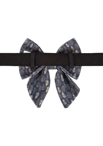 Siyah Dişi Papyonlu Köpek Boyun Tasması fırsatları