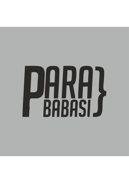 Para Babası Araba Sticker Beyaz 10X6 cm