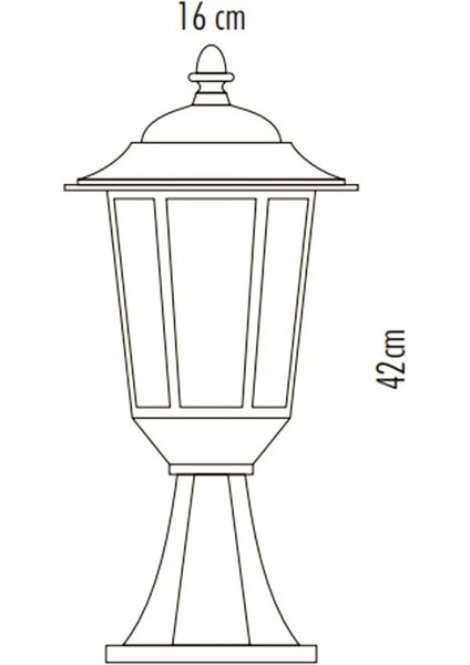 E27 Bahçe Armatürü Parma CT-7111