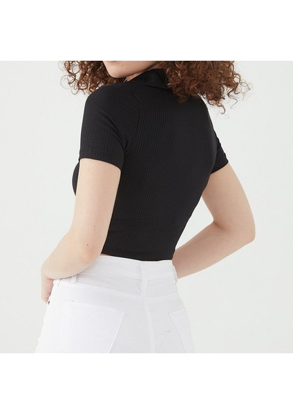 Gömlek Yaka Crop Bluz fiyatları