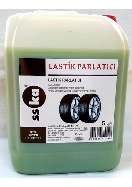 Lastik Koruyucu ve Parlatıcı 5 kg