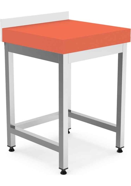 EMP.PTE.5050 Köşe Tezgahı Polietilen Et Kütüğü 50X60X85 cm