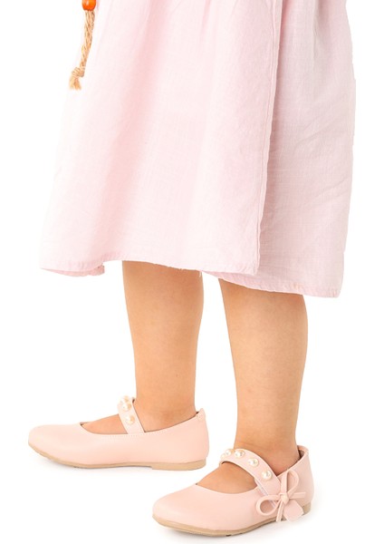 Bareti Cilt İncili Günlük Cırtlı Kız Çocuk Babet Ayakkabı fırsatları